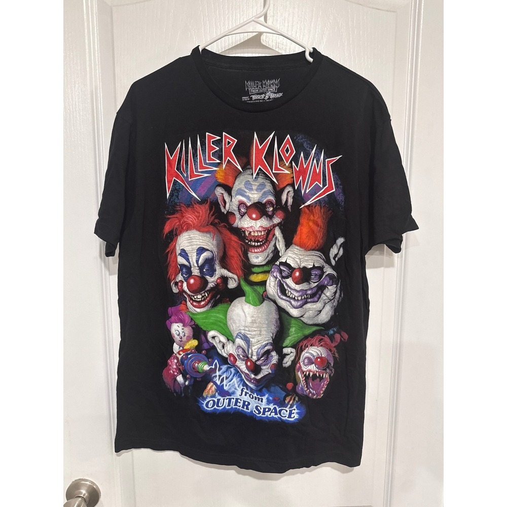 Terror Threads Killer Klowns From Outer Space Black Horror Movie Graphic Tee L